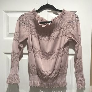 Off the shoulder top- lavender